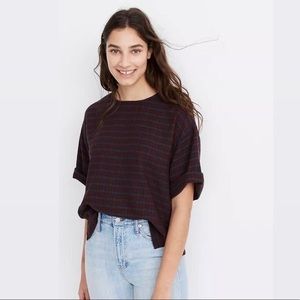 Madewell Boxy Tee - Plaid - M